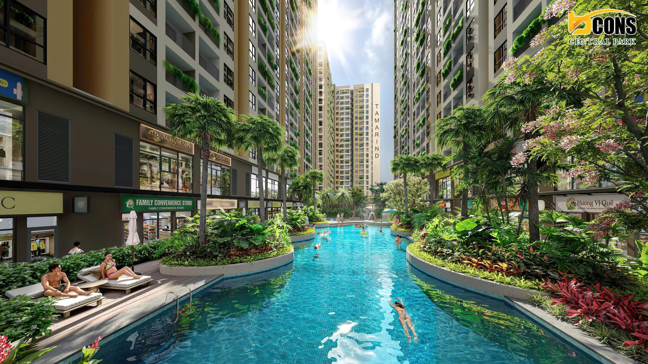 Vị trí dự án Bcons Central Park tại 236 Phan Trung Biên Hòa Đồng Nai